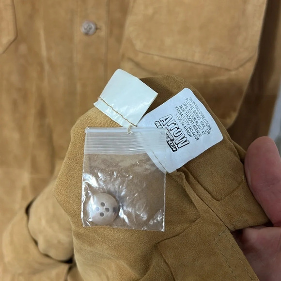 The Territory Ahead Tan Suede Shirt Size Large - Picture 10 of 14